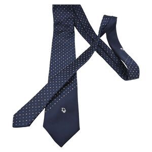 Christian Dior Cravates Navy Blue Polka Dot Men's Tie Vintage